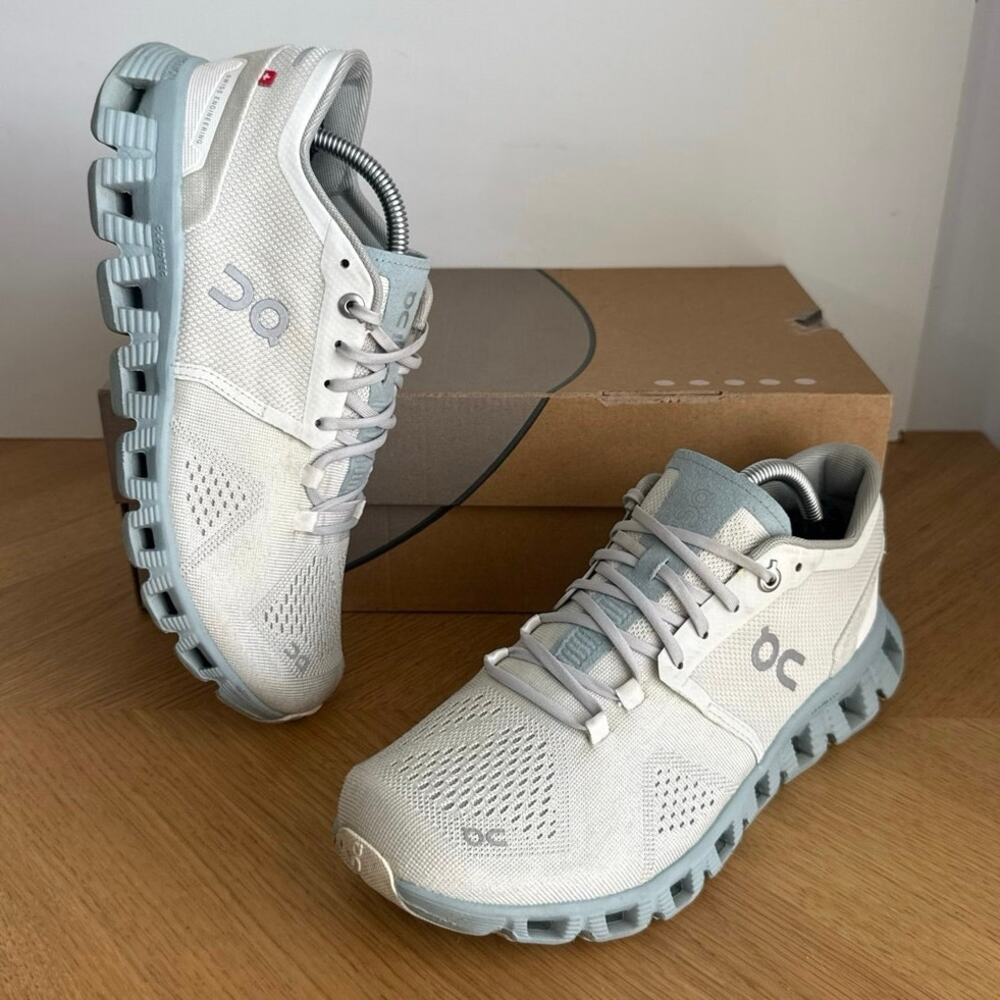 On Cloud X 2 Aloe Green/Surf Women Running Sneakers- SZ 7.5